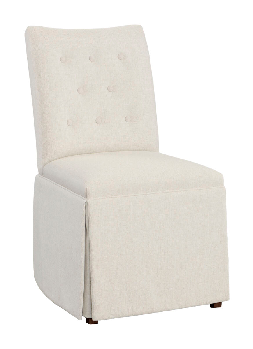 Concave Short Back Skirted Dining Chair Dining Chairs| Fairfield Chair