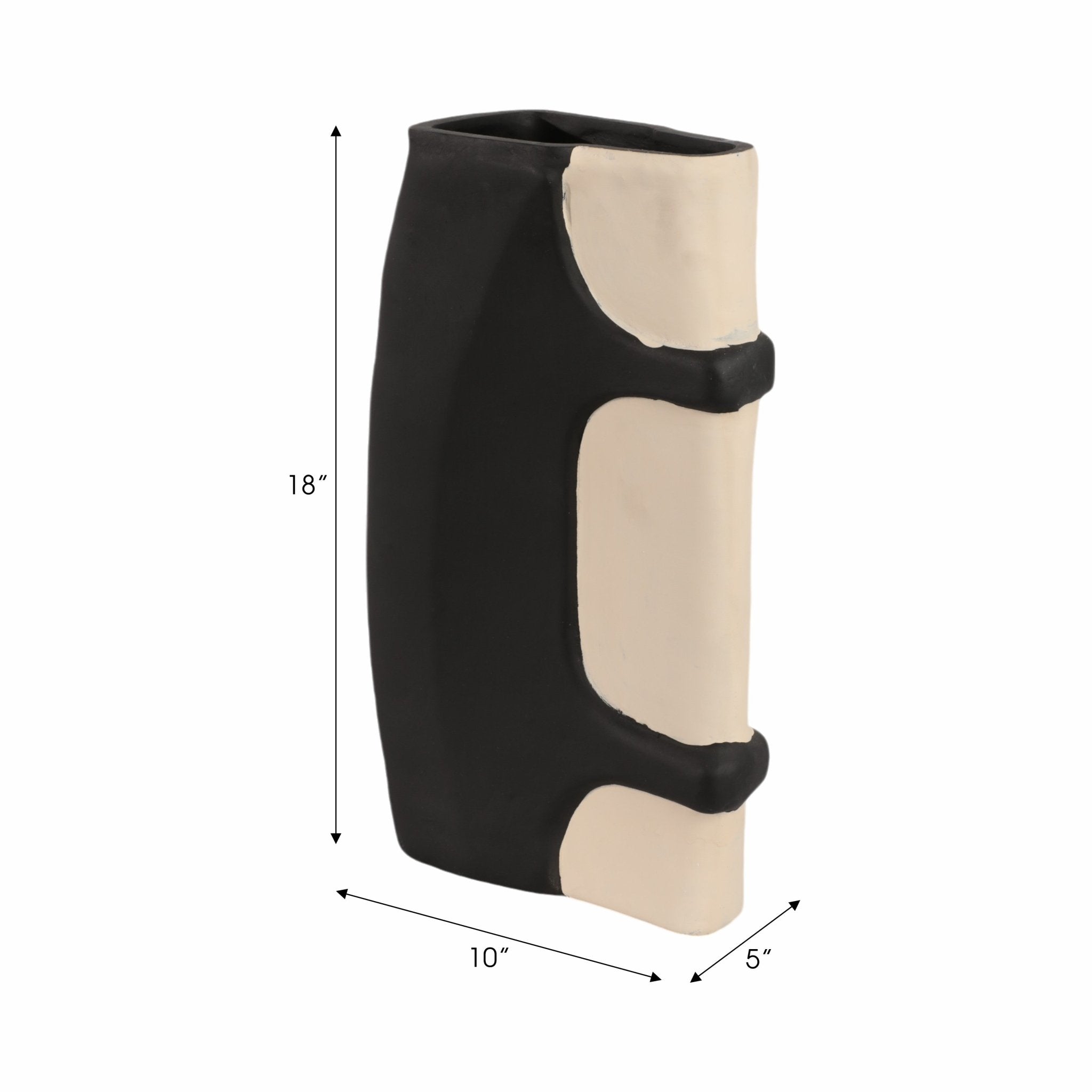 Concord Black Ecomix Vase Vases and Jars| Sagebrook Home
