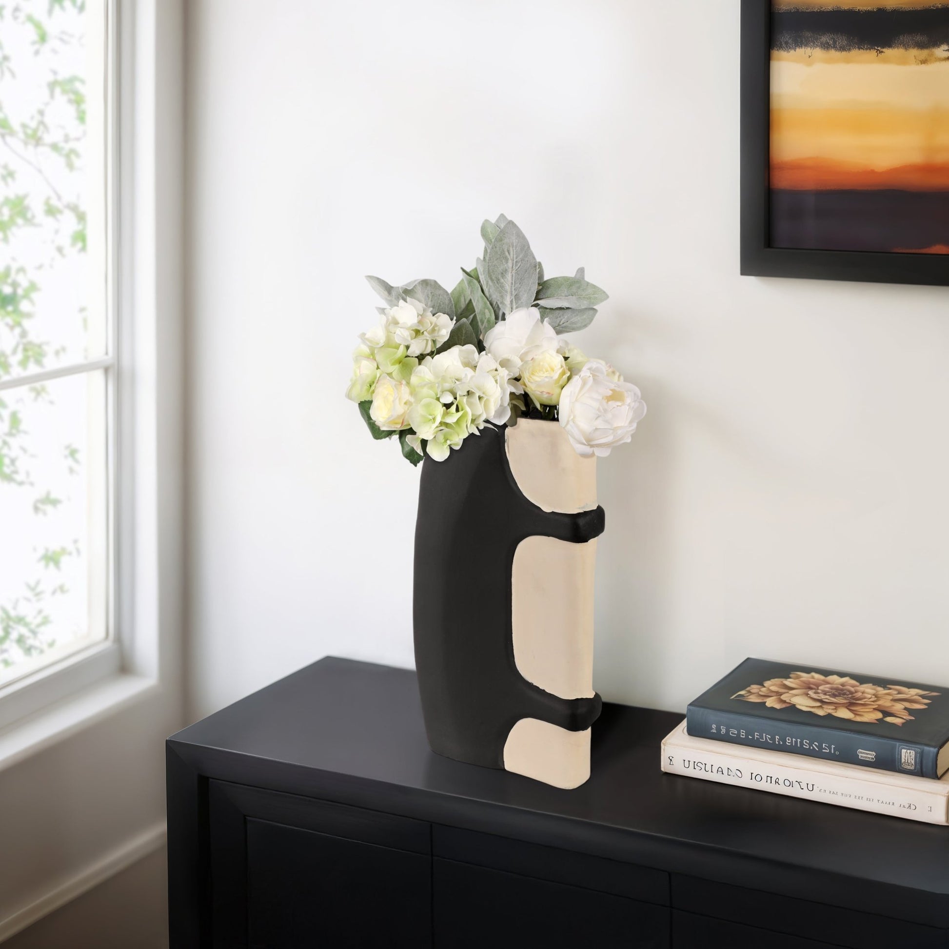 Concord Black Ecomix Vase Vases and Jars| Sagebrook Home