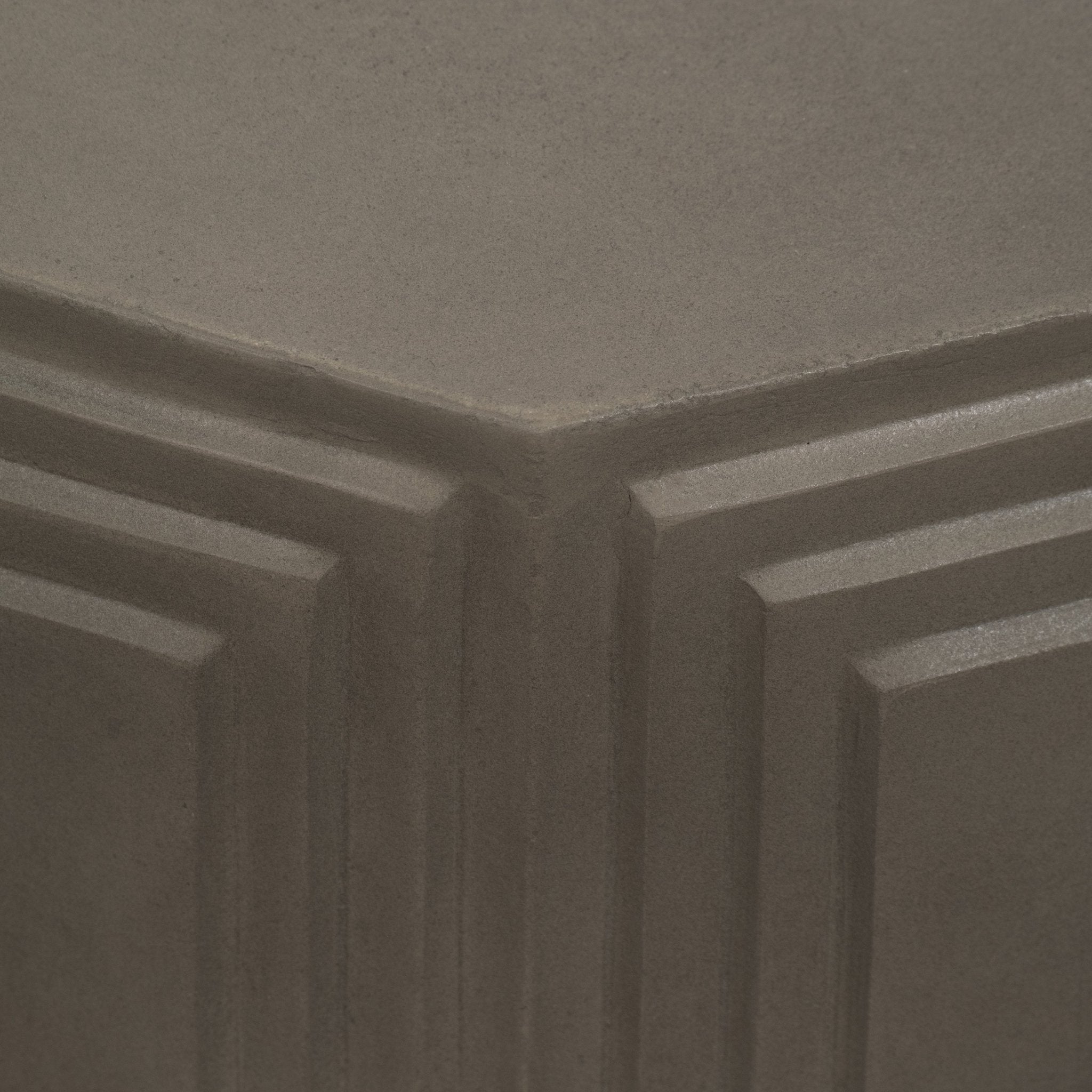 Concrete, 18" Geometric Accent Table, Dark Grey Accent & End Tables| Sagebrook Home