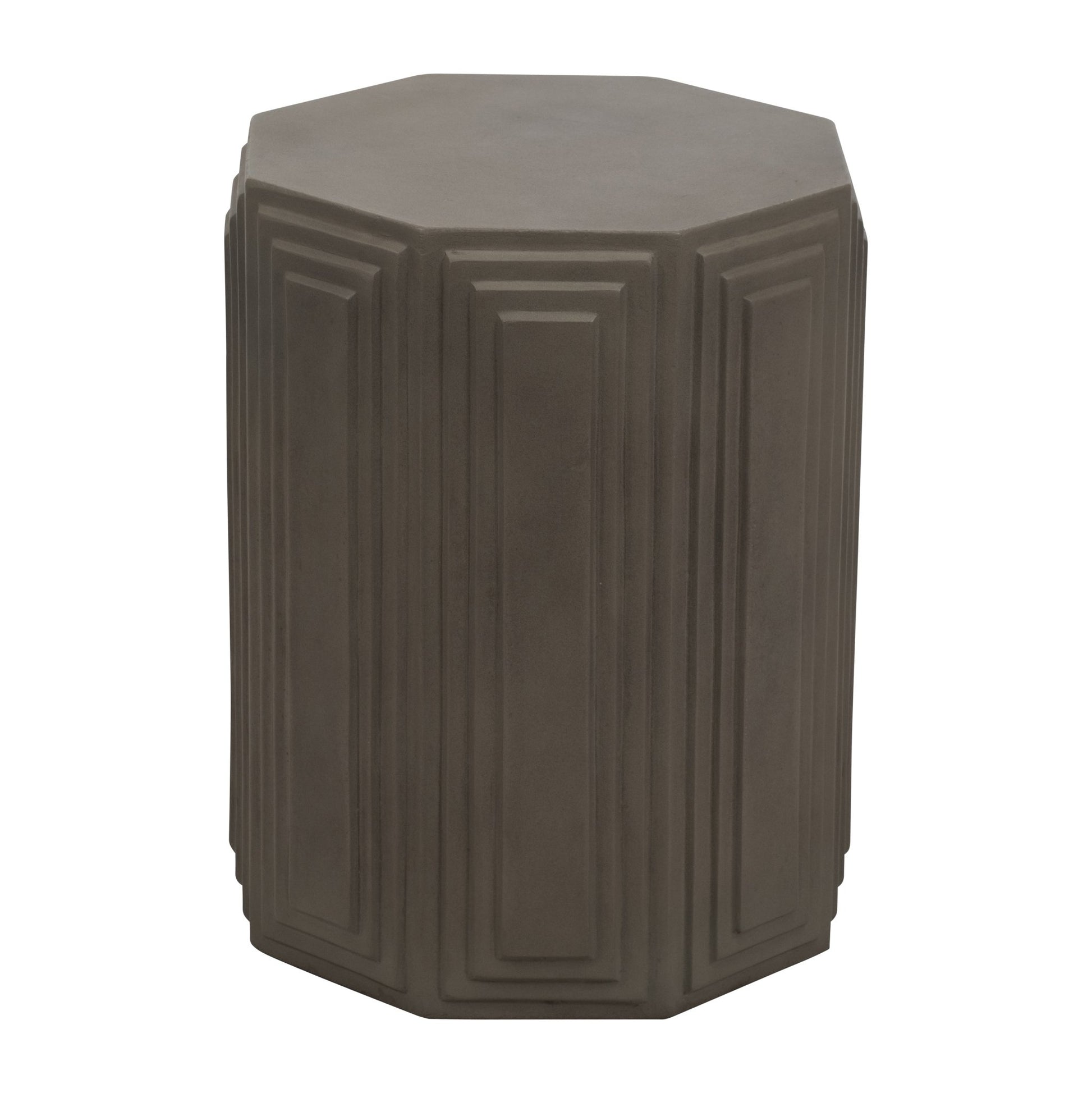 Concrete, 18" Geometric Accent Table, Dark Grey Accent & End Tables| Sagebrook Home