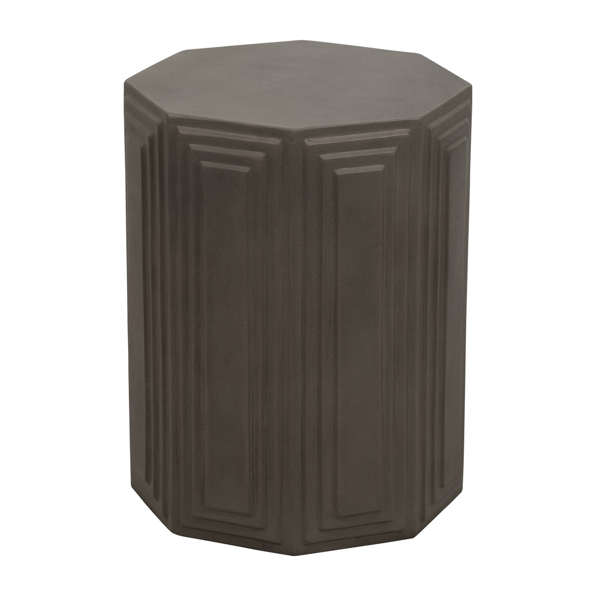 Concrete, 18" Geometric Accent Table, Dark Grey Accent & End Tables| Sagebrook Home