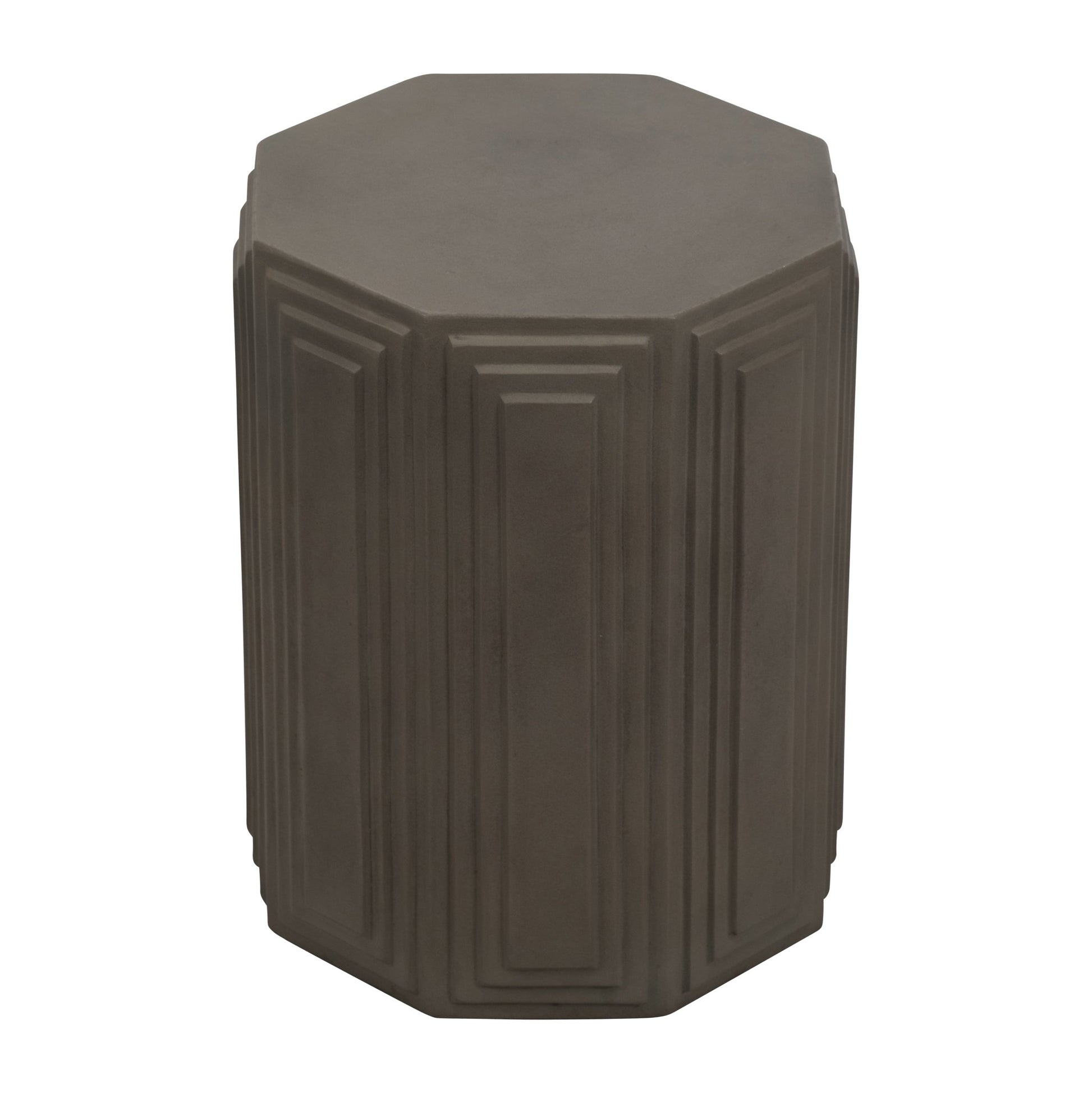 Concrete, 18" Geometric Accent Table, Dark Grey Accent & End Tables| Sagebrook Home