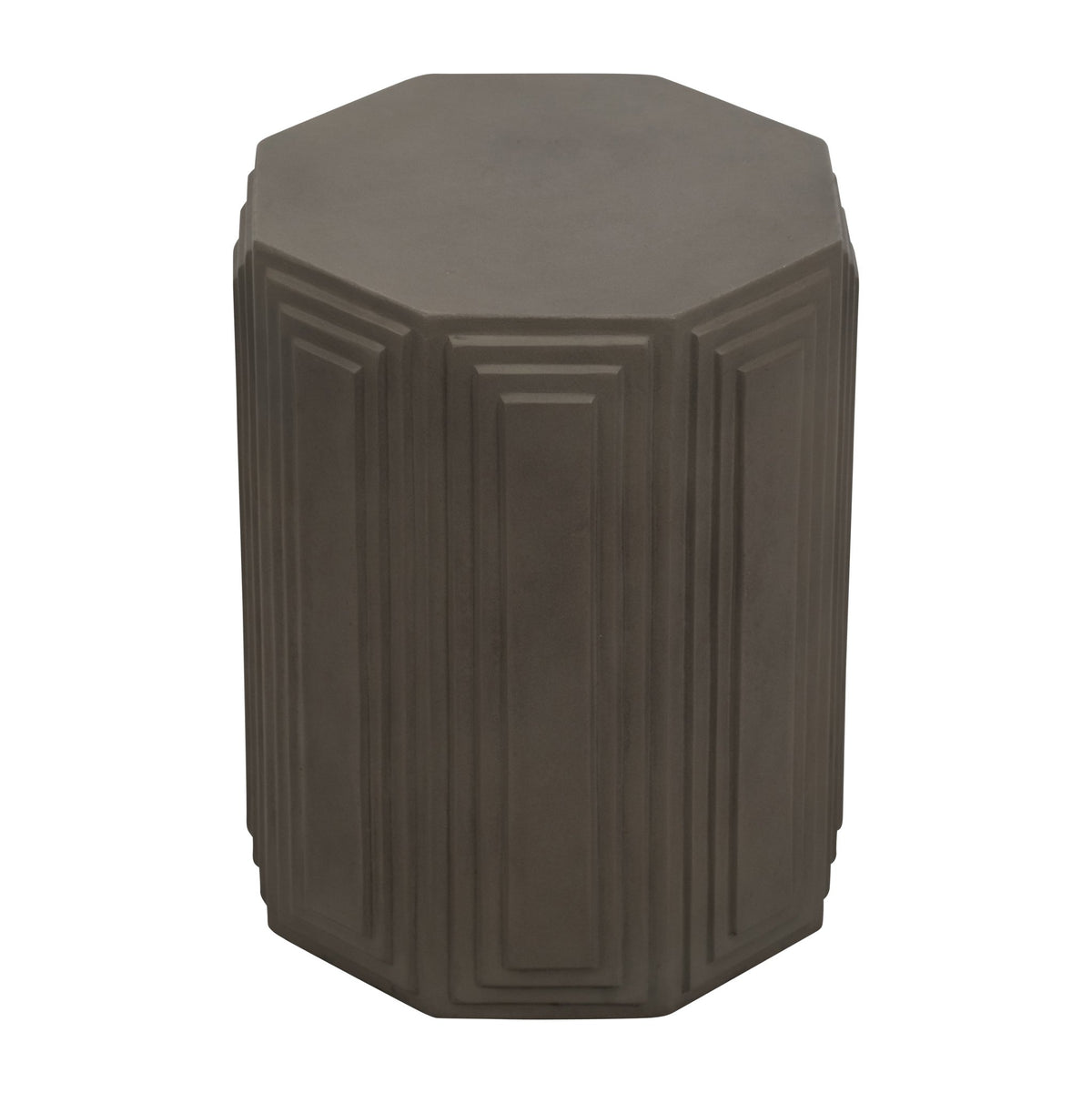 Concrete, 18" Geometric Accent Table, Dark Grey Accent & End Tables| Sagebrook Home