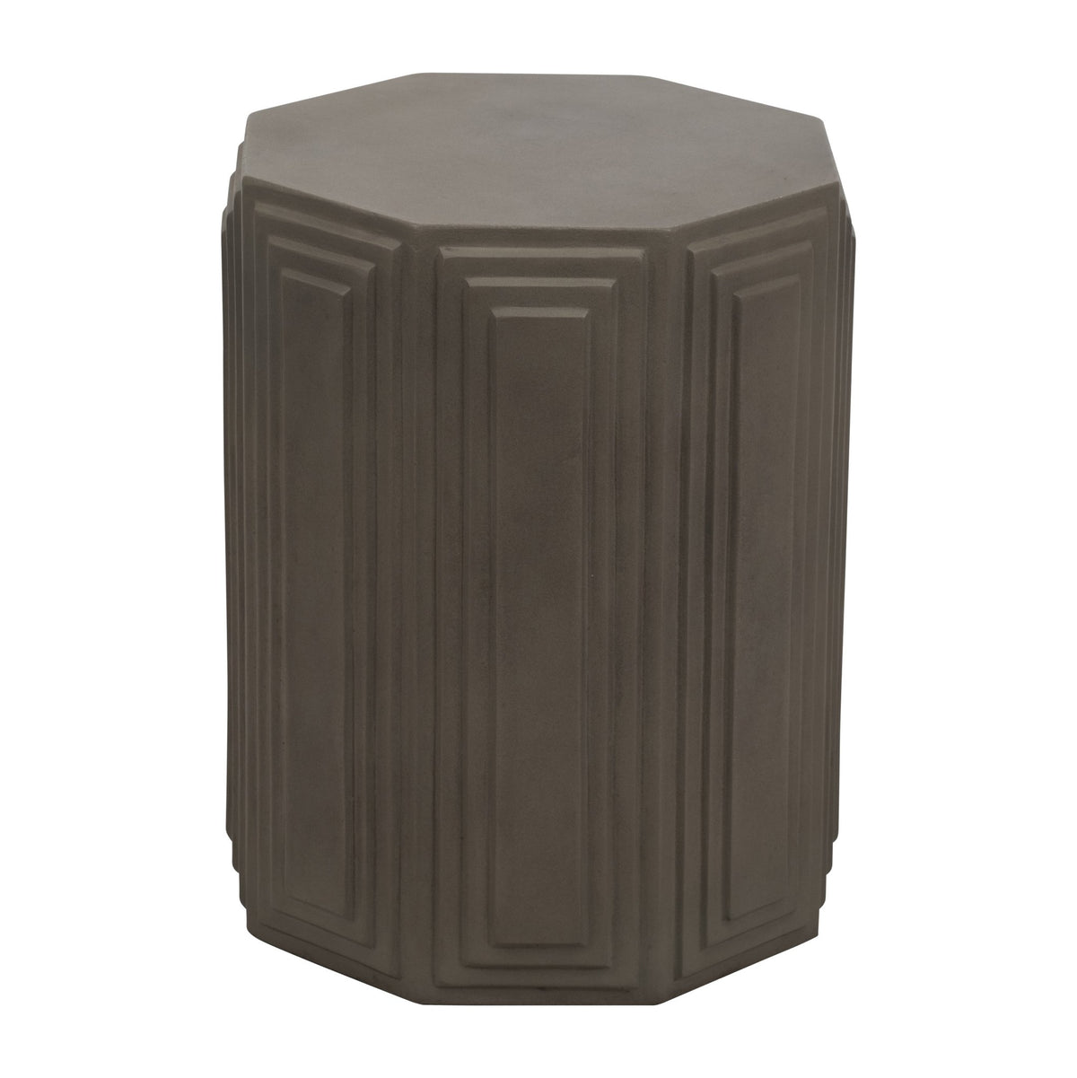 Concrete, 18" Geometric Accent Table, Dark Grey Accent & End Tables| Sagebrook Home
