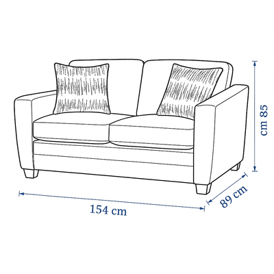 Confa Beige Living Room Set (Sofa + 2 Loveseat) - Al Rugaib Furniture