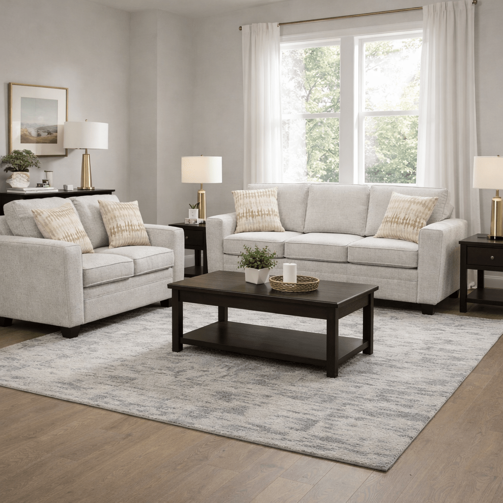 Confa Beige Living Room Set ( Sofa + Loveseat) Living Room Sets| Roots Furniture