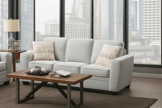 Confa Beige Living Room Set ( Sofa + Loveseat) - Al Rugaib Furniture