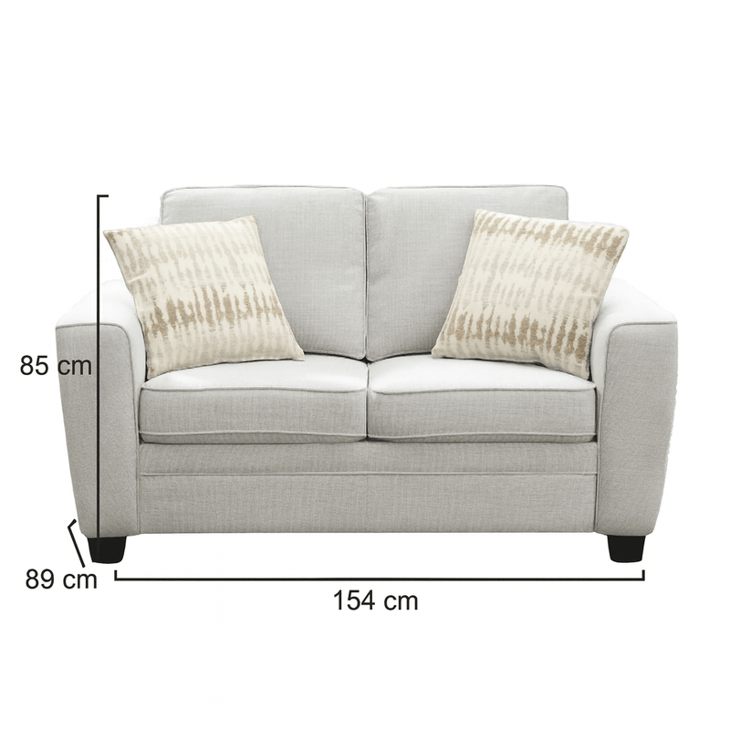 Confa Beige Loveseat With Two Pillows (154cm) - Al Rugaib Furniture