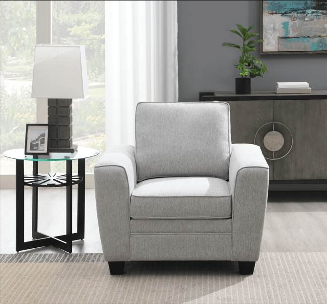 Confa Grey Living Room Set (Sofa + Loveseat + Chair) - Al Rugaib Furniture