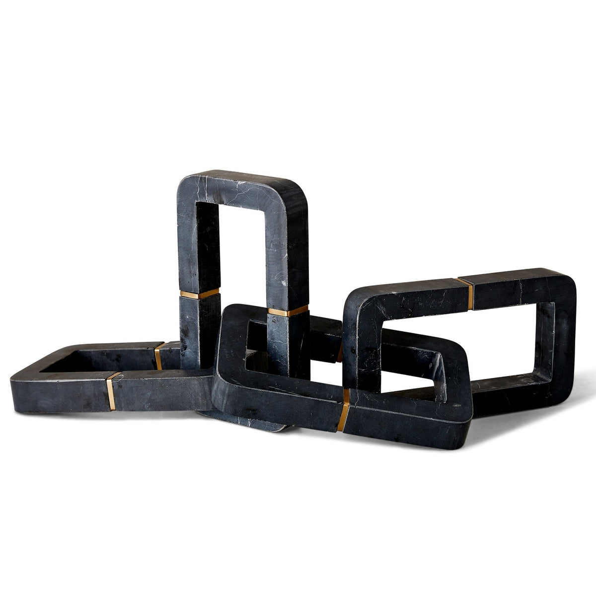 Connection Sculpture - Black and White Marble Table Decors| Uttermost