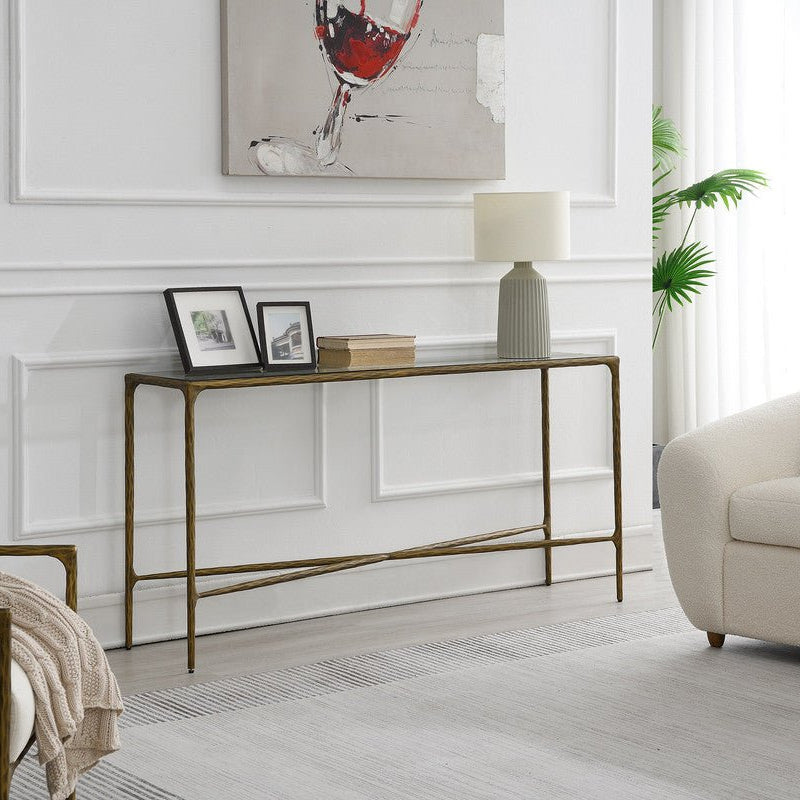 Console Table with Glass Top Consoles & Sideboards| AlRugaib Furniture