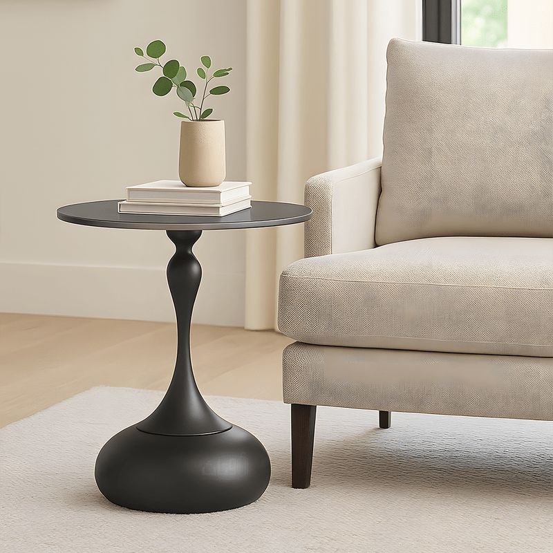 Contemporary Black Ceramic Coffee & End Tables – 7 Pieces Table Sets| Otath
