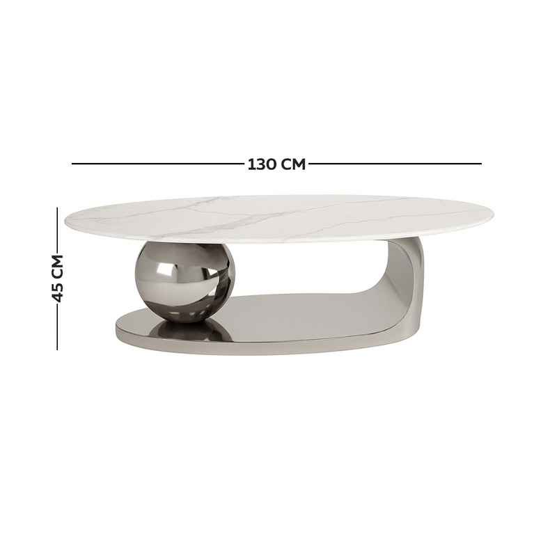 Contemporary Marble Coffee Table with Unique Design Coffee Table| Otath