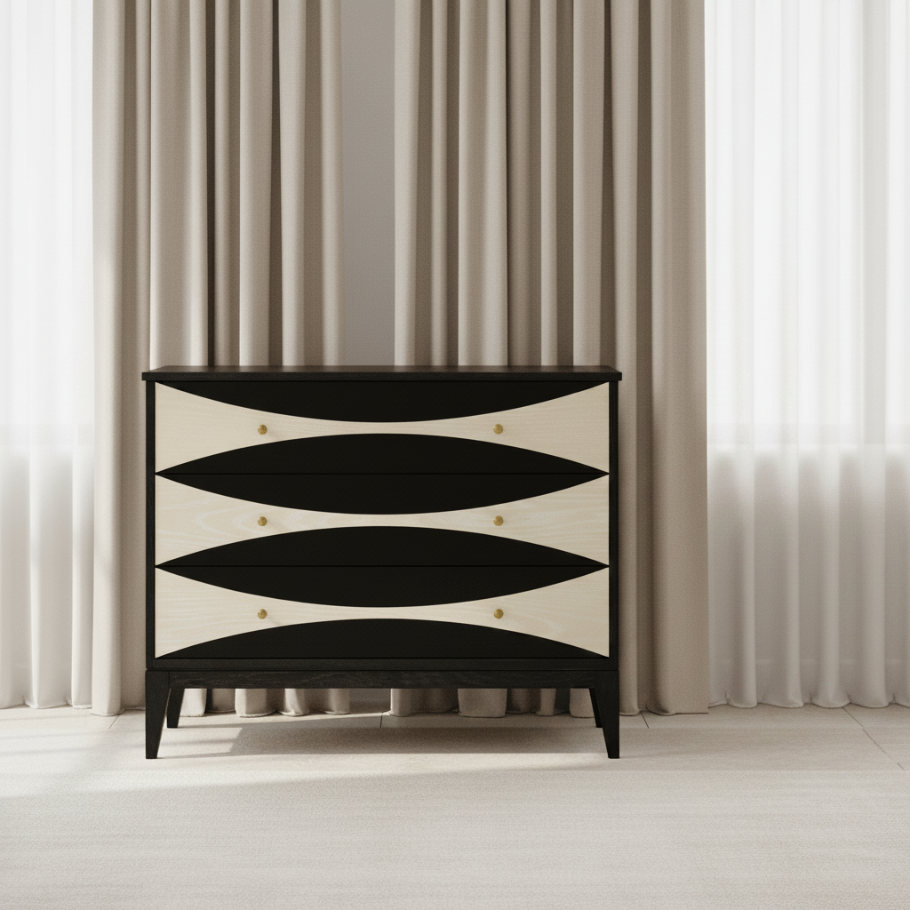 Contemporary Two-Tone 3 Drawer Chest Cabinets & Chests| Hooker