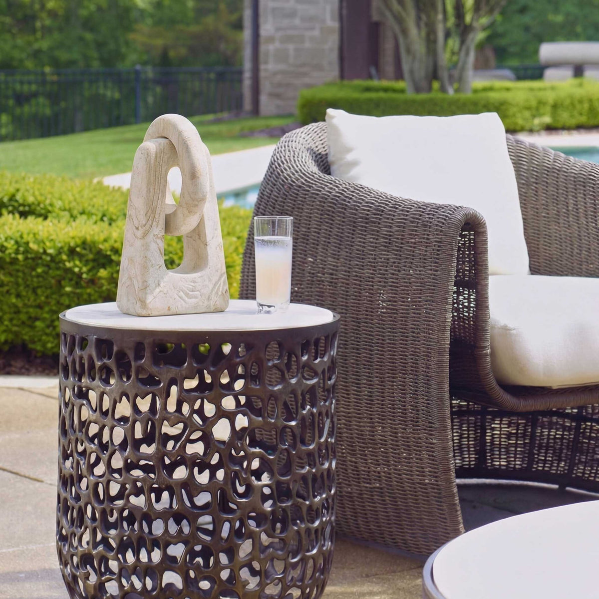 Continuum Indoor-Outdoor Stone Sculpture Table Decors| Uttermost