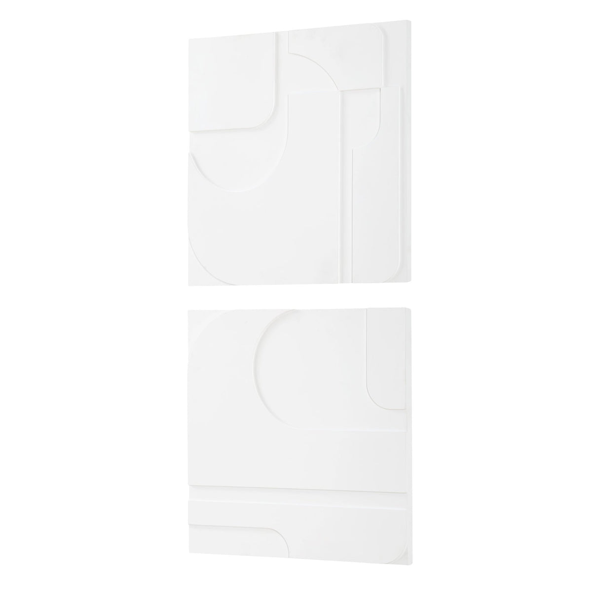 Contours White Wall Decor, S/2 Wall Decors| Uttermost