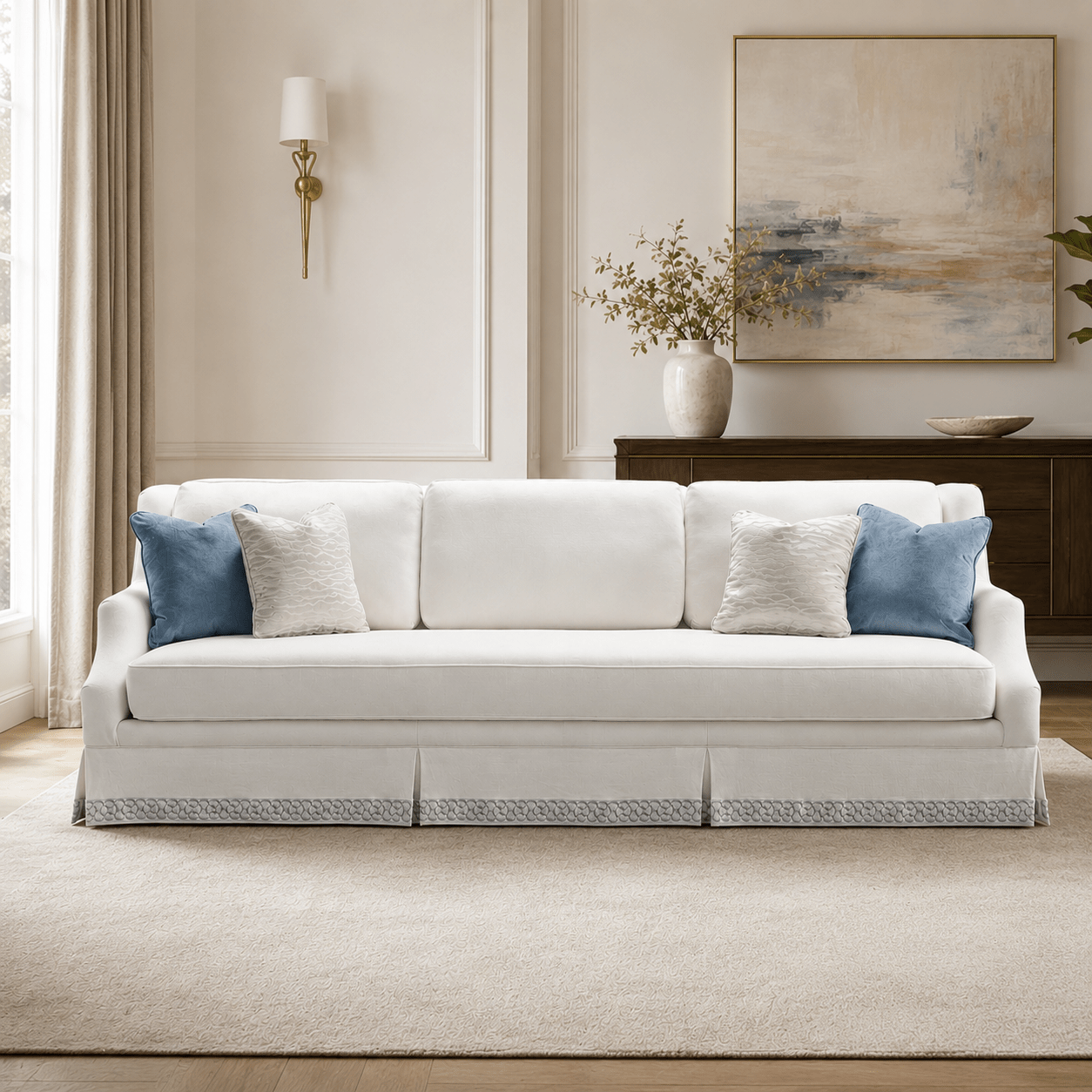 Copacabana White 5 Seater Sofa (297cm) XL Sofas| Roots Furniture