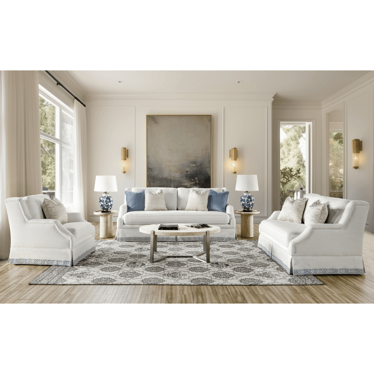 Copacabana White Sofa Set Living Room Sets| Roots Furniture