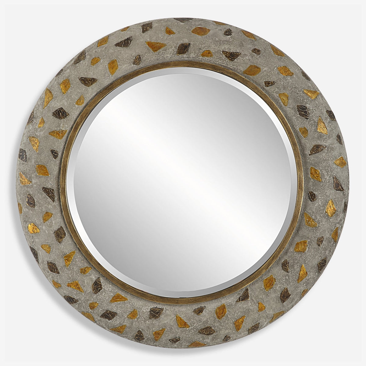 Copper Terrazzo Round Mirror Mirrors| Uttermost