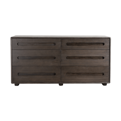 Cora Dark 6 - Drawer Dresser - Al Rugaib Furniture