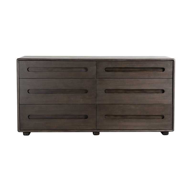 Cora Dark 6 - Drawer Dresser - Al Rugaib Furniture