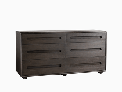 Cora Dark 6 - Drawer Dresser - Al Rugaib Furniture