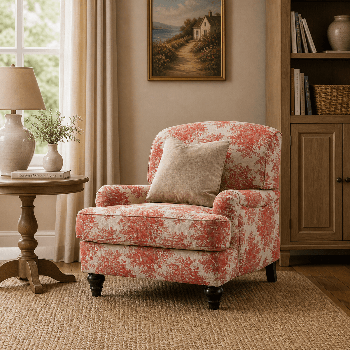 Coral Pattern Accent Chair Chairs| Roots Furniture