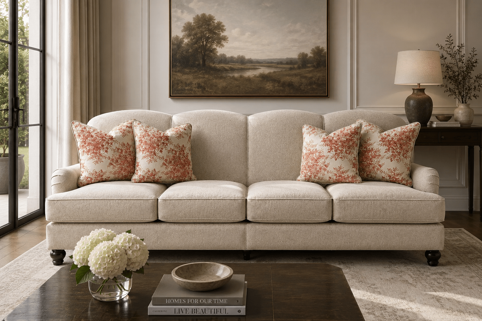 Coral Pattern XL Sofa Sofas & Loveseats| Roots Furniture