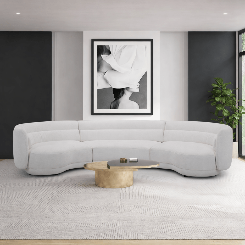 Coraline White Sofa Sectionals| Roots Furniture