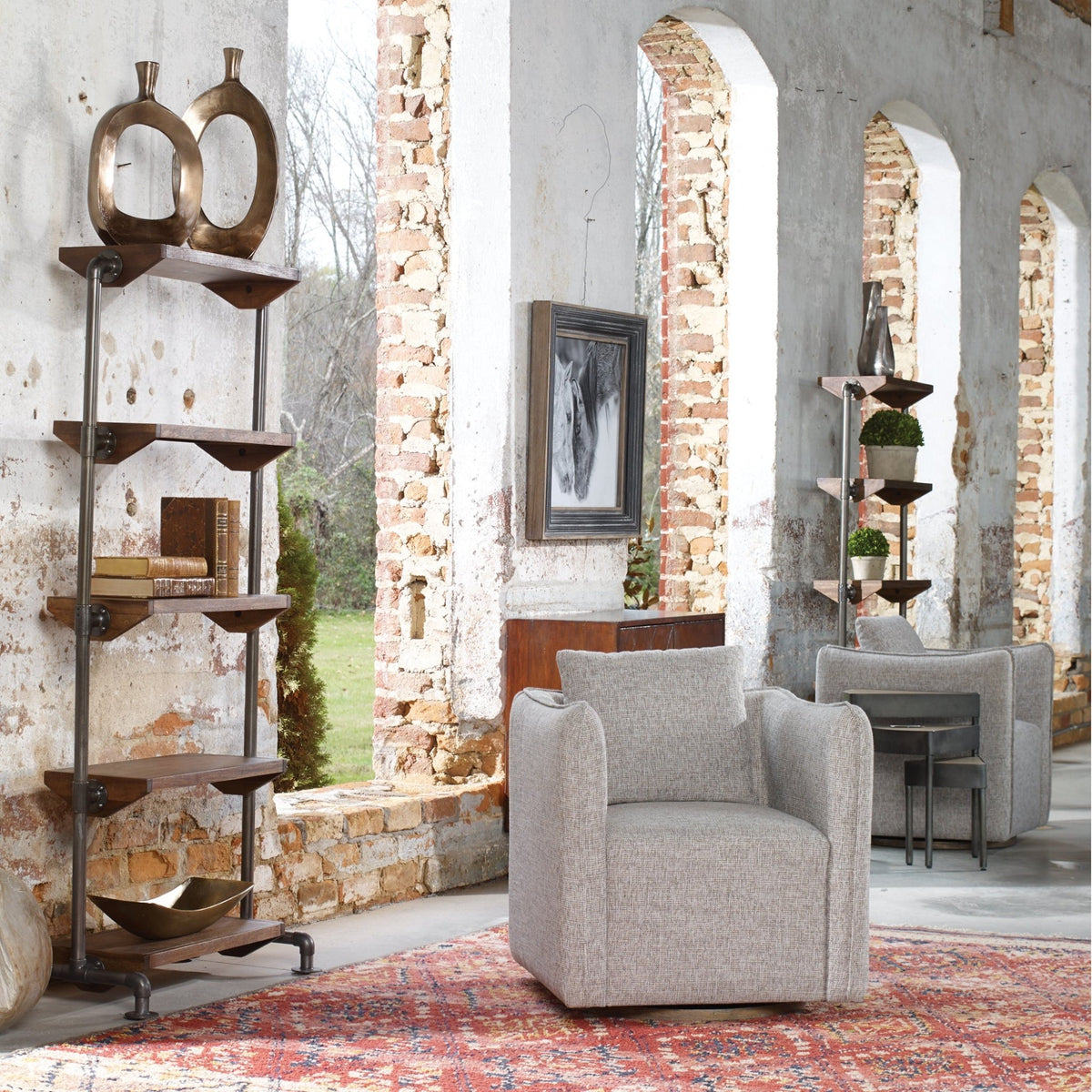 Corben Swivel Chair Chairs| Uttermost