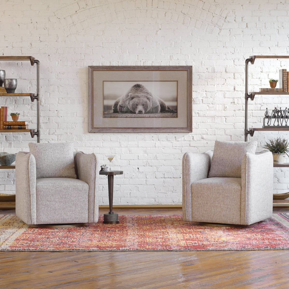 Corben Swivel Chair Chairs| Uttermost