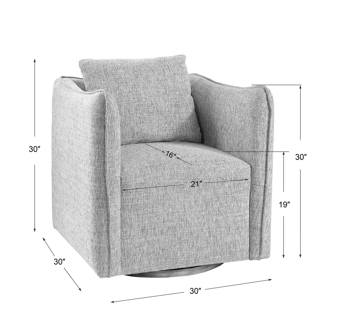 Corben Swivel Chair Chairs| Uttermost