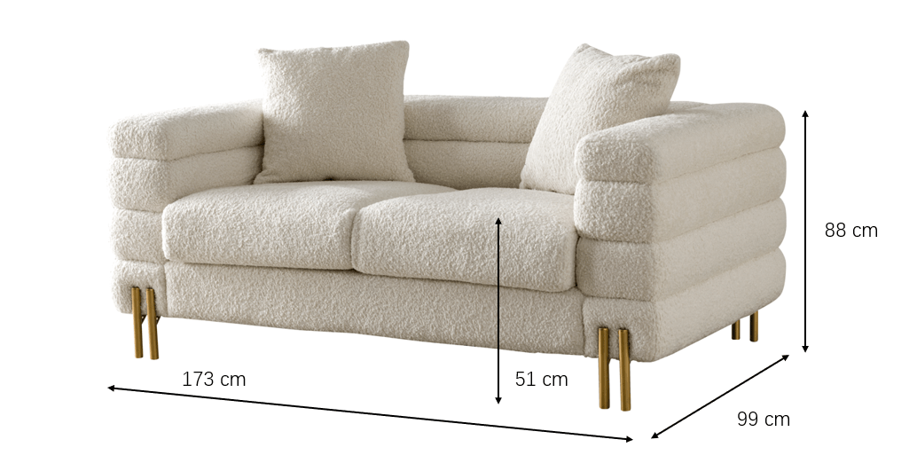 Cordelia Boucle Loveseat Sofas & Loveseats| Roots Furniture