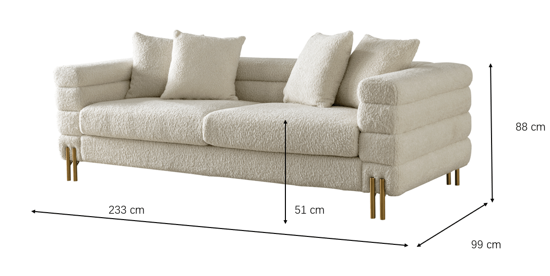 Cordelia Boucle Sofa Sofas & Loveseats| Roots Furniture