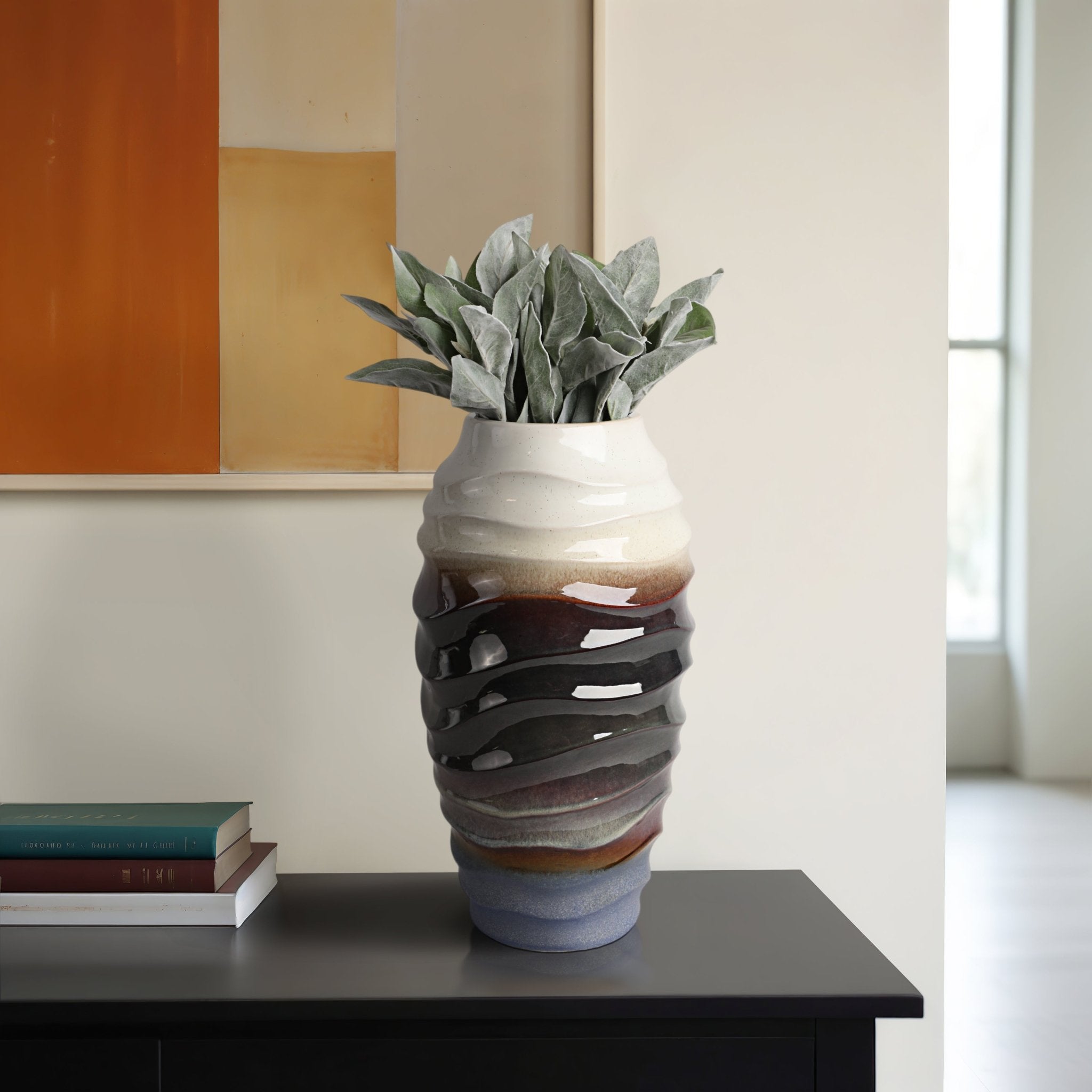 Cordoba Cream Vase Vases and Jars| Sagebrook Home