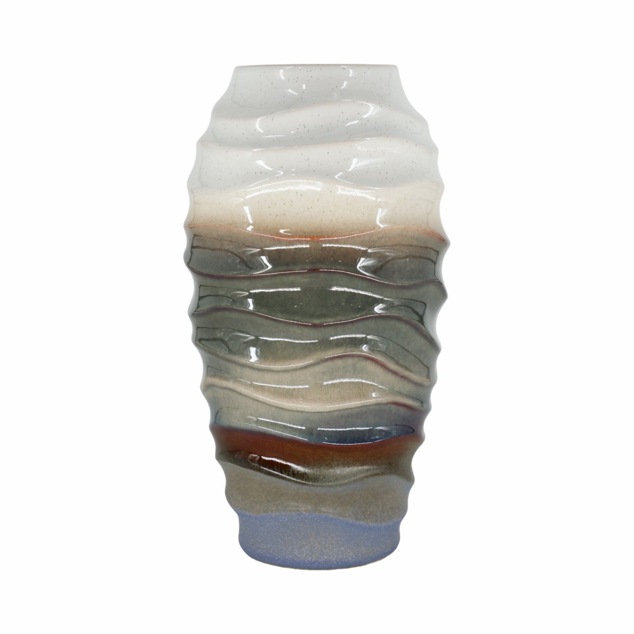 Cordoba Cream Vase Vases and Jars| Sagebrook Home