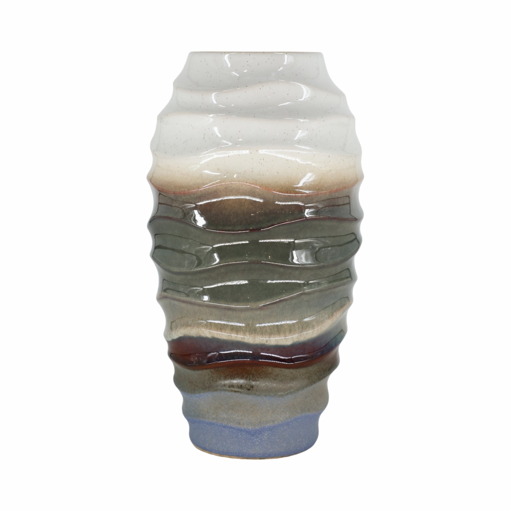 Cordoba Cream Vase Vases and Jars| Sagebrook Home