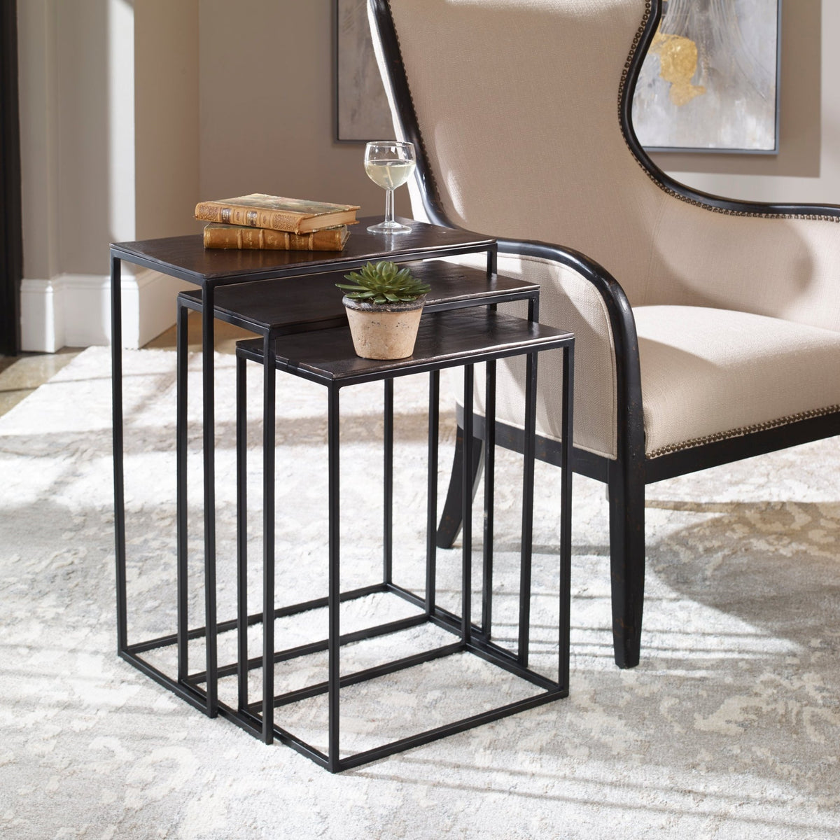 Coreene Nesting Tables, S/3 Nesting Tables| Uttermost