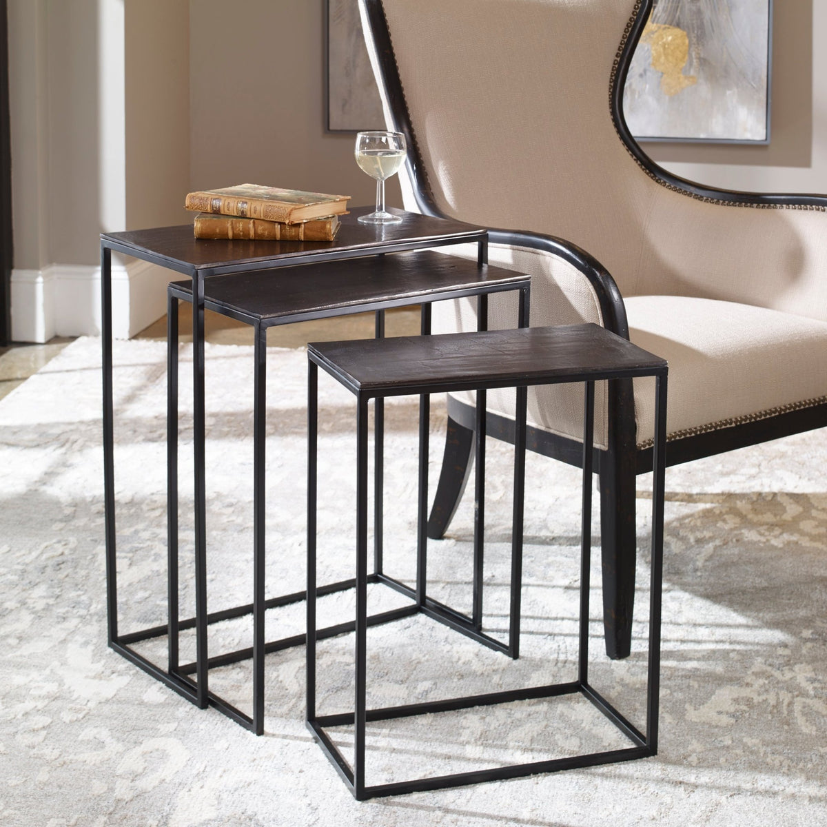 Coreene Nesting Tables, S/3 Nesting Tables| Uttermost
