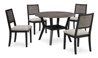 Corloda Round DRM Table Set (5/CN) - Al Rugaib Furniture