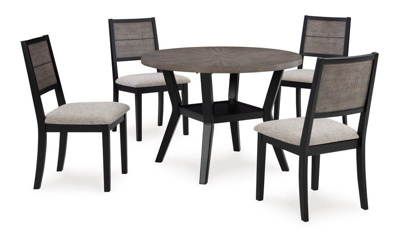 Corloda Round DRM Table Set (5/CN) - Al Rugaib Furniture