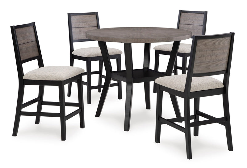 Corloda Round DRM Table Set (5/CN) - Al Rugaib Furniture