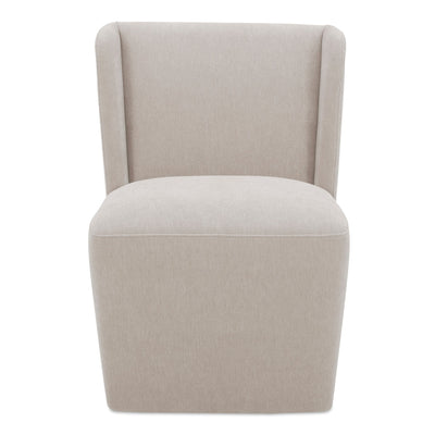 CORMAC ROLLING DINING CHAIR PERFORMANCE FABRIC - Al Rugaib Furniture