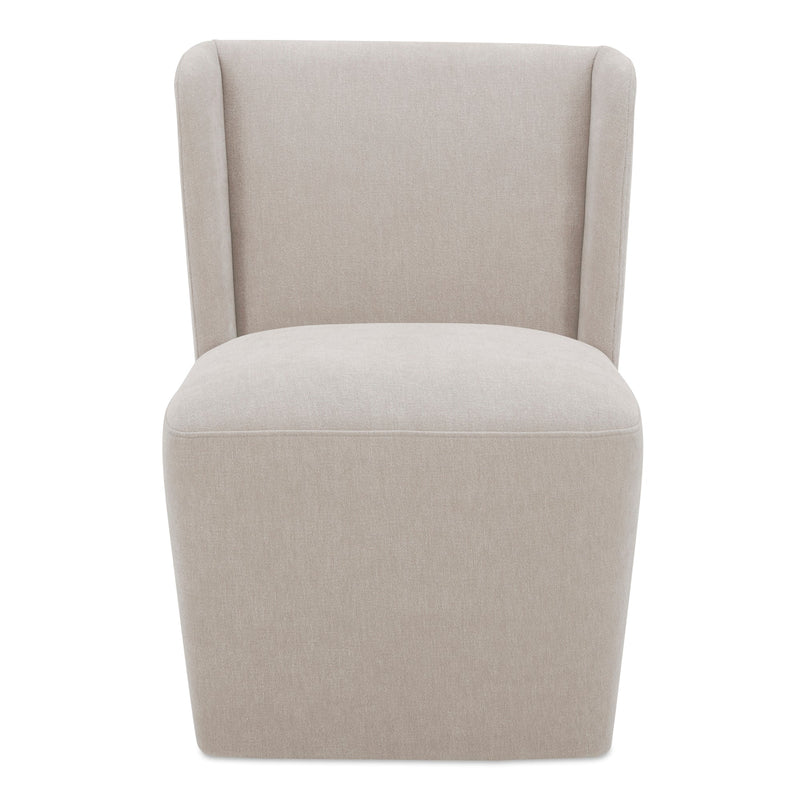 CORMAC ROLLING DINING CHAIR PERFORMANCE FABRIC - Al Rugaib Furniture