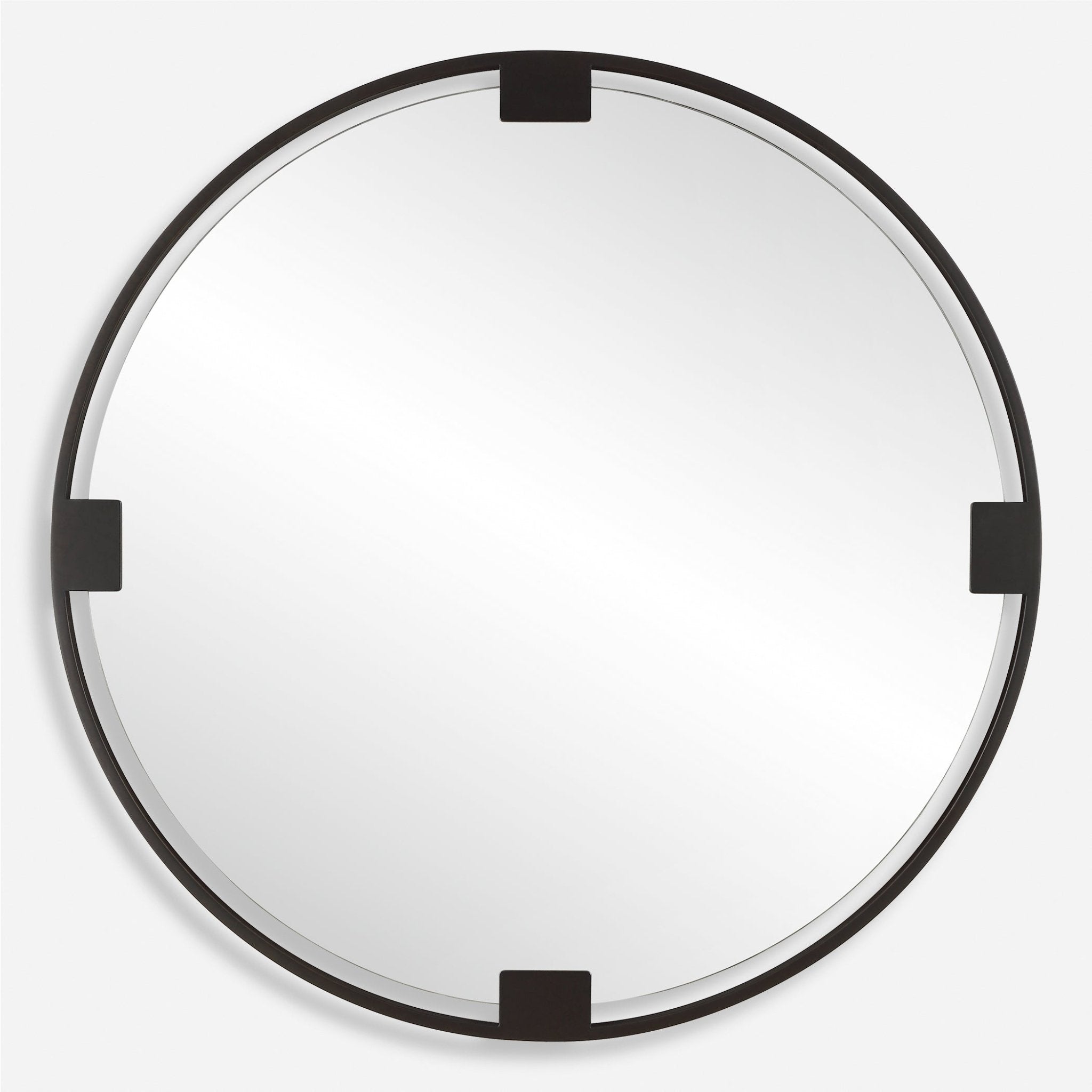 Cornelia Black Round Mirror Mirrors| Uttermost