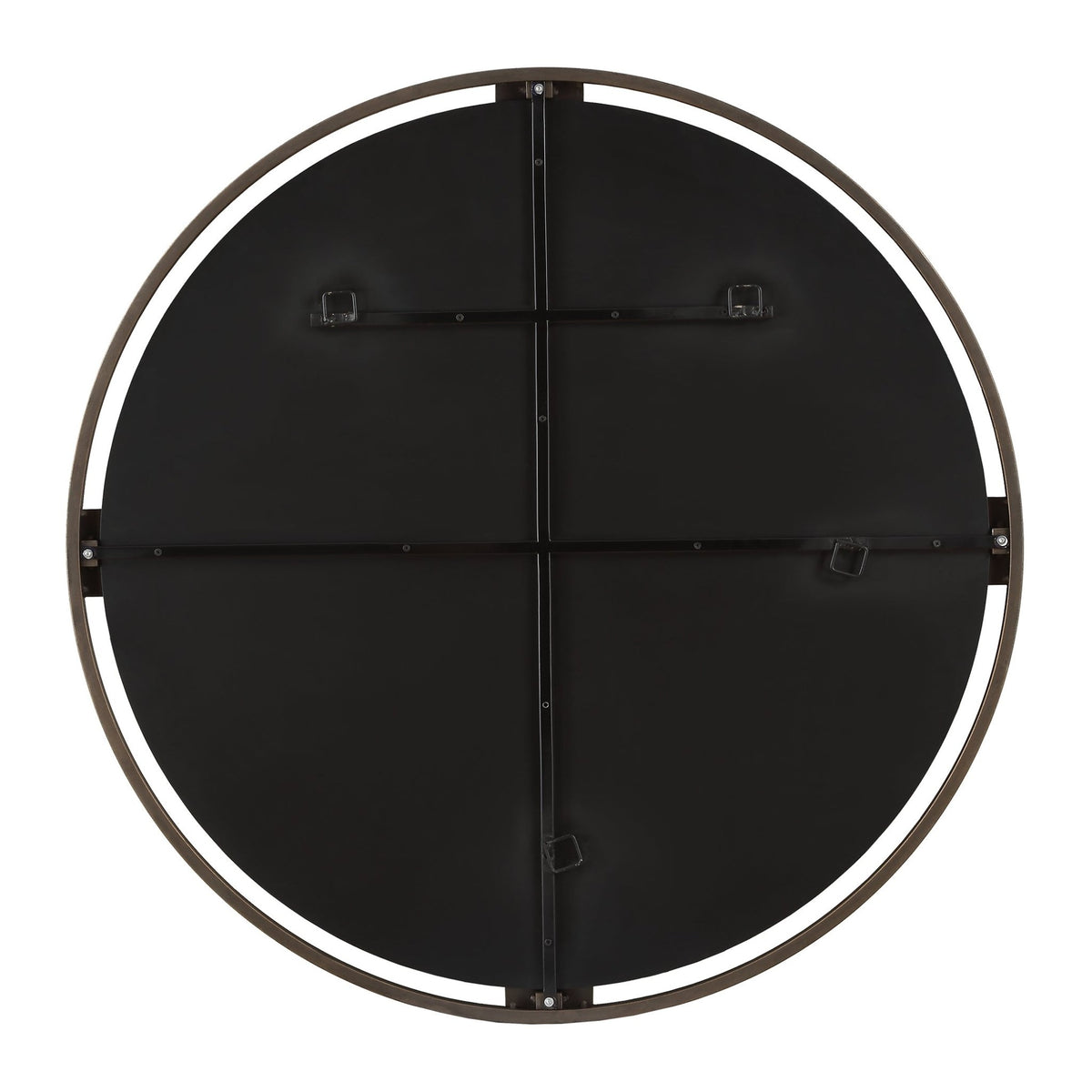 Cornelia Black Round Mirror Mirrors| Uttermost