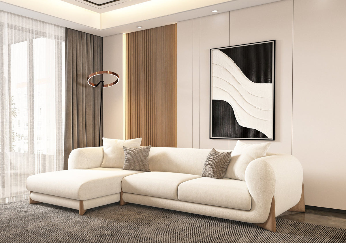 Corner sofa model "Bariq" in size 300×170 Sectionals| Oak