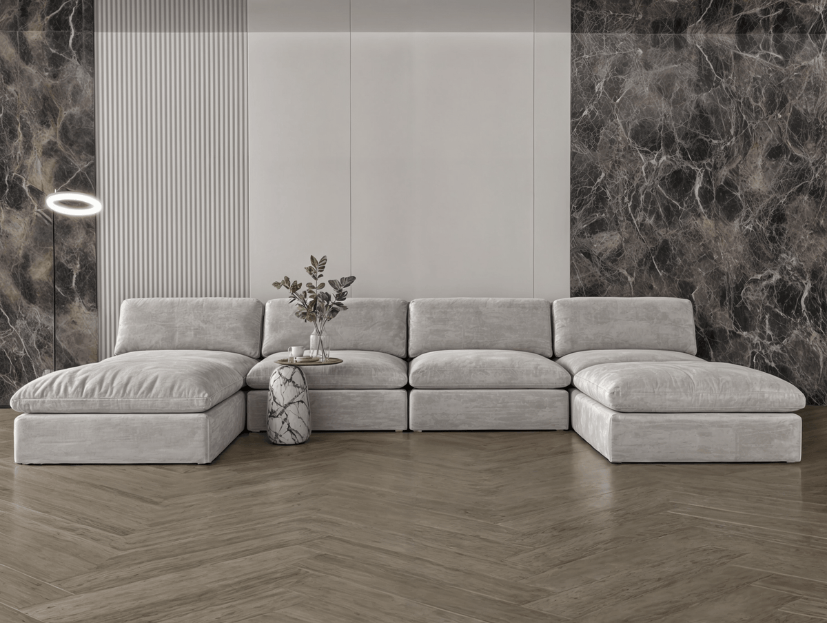 Corner sofa model "Nokhba" size 330×140×140 Sectionals| Oak