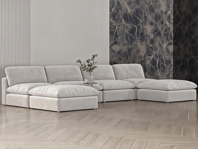 Corner sofa model "Nokhba" size 330×140×140 - Al Rugaib Furniture